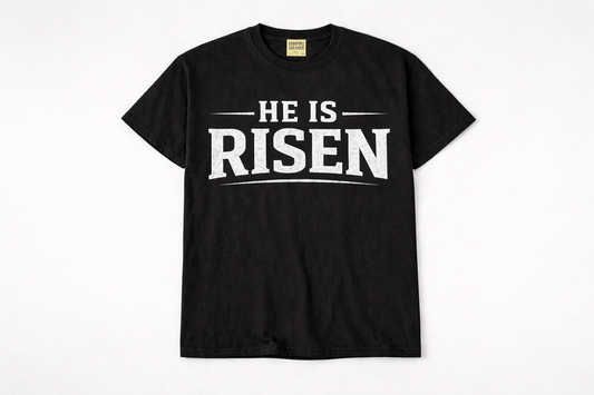 He Is Risen Christian T-Shirt | Comfort Colors Faith Shirt | Easter Christian Tee