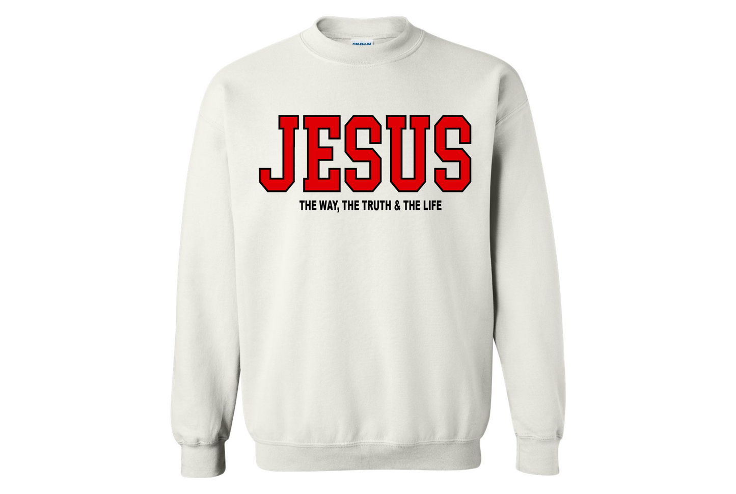 JESUS The Way The Truth The Life Christian Crewneck Sweatshirt